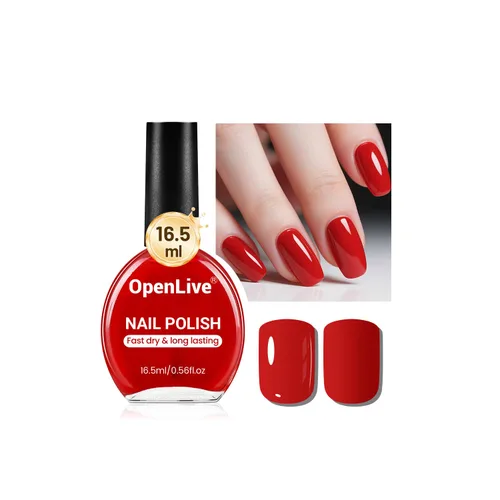 Miniatura 10 de OpenLive 16.5ml Esmalte de uñas rosa polvoriento de secado rápido de gran volumen, rosa claro, esmalte de uñas de secado rápido y color duradero