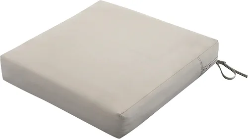 Miniatura 19 de Classic Accessories Ravenna - Cojín de asiento de patio resistente al agua de 21 x 19 x 5 pulgadas, color gris pardo oscuro, cojín de sofá biplaza
