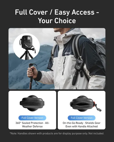 Miniatura 5 de TELESIN Osmo 360 - Funda de transporte para DJI Osmo 360, bolsa de almacenamiento pequeña portátil, funda protectora, protector de viaje con correa