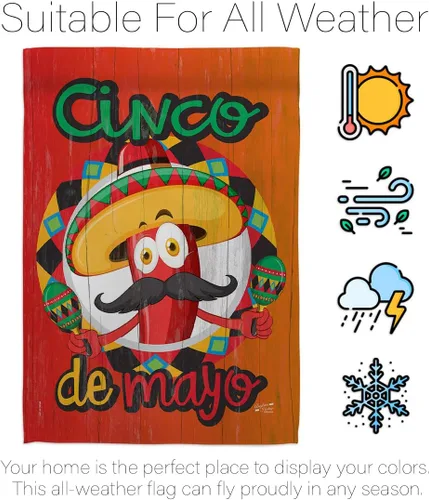 Miniatura 6 de Amigo Chili Cinco de Mayo Casa de Verano Fiesta Mexicana Cactus Piñata al aire libre Verano Sunny Decoración Banner Pequeño Jardín Patio Regalo