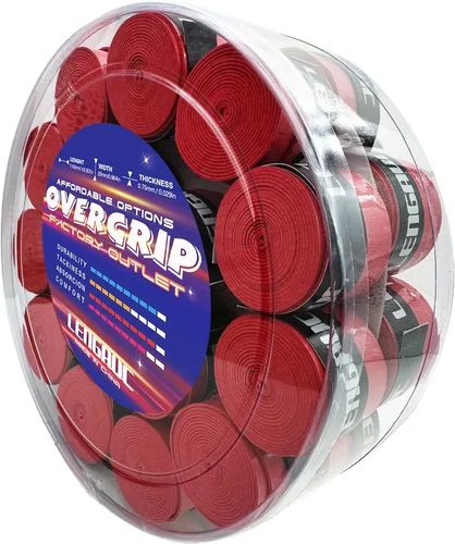 Miniatura 4 de Tacky Overgrips, para tenis, bádminton, pickleball/remo, paquete de 30/60 unidades, agarre antideslizante y absorbente, colorido, cinta de agarre