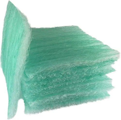 wioboy Almohadilla de filtro de escape para cabina de pintura, 20.5" x 20.5" (50/caja) Arrestor de pintura de fibra de vidrio de 15 gramos (0.53 oz)