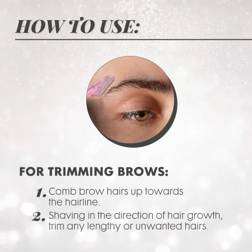 Miniatura 5 de Ardell Pro Brow para recortar y dar forma - Maquinilla de afeitar de cejas, recortadora y moldeadora con cubierta, maquinilla de afeitar facial