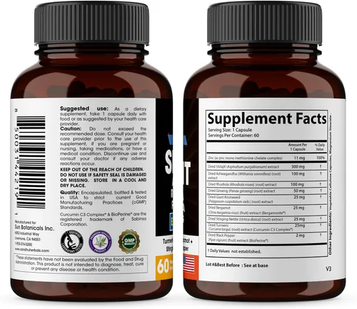 Miniatura 3 de SANDHUHERBALS Paquete Shilajit con Moringa Cápsulas para hombres y mujeres Apoya la energía, el sistema inmunológico, la piel y la salud