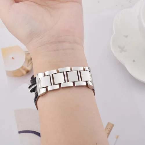 Miniatura 6 de MOFREE - Pulsera de cuero boho compatible con Apple Watch Band de 38, 40, 41 mm, pulsera de cuentas multicapa hecha a mano para Apple Watch, correa