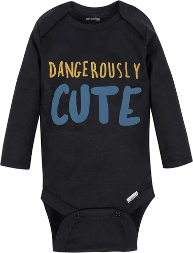 Miniatura 4 de Onesies Brand Paquete de 6 mamelucos unisex de manga larga para bebé