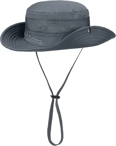 Miniatura 3 de Sombrero de sol para niños con protección solar UPF 50+, sombrero de pescador para niños y niñas, ala ancha, verano, playa, pesca, safari, sombrero