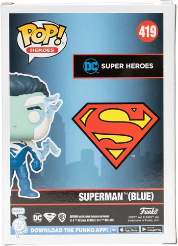 Miniatura 5 de Funko Superman Blue Pop! Figura de vinilo - Convención 2021 exclusiva