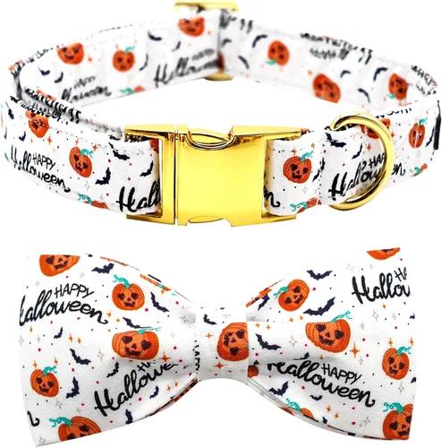 Miniatura 7 de Collar para perros - Rugby con flores Collar para mascotas con lazos para perros Corbatin para mascotas Collar para perros ajustable Collar