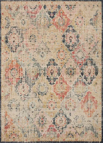 Miniatura 2 de Loloi Colección Jocelyn JOC-07 Caqui/Multi 2'-3" x 4'-0" 0.38" de Grosor Alfombra Decorativa
