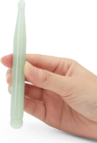 Miniatura 2 de Gua Sha - Bolígrafo de belleza de acupuntura, herramienta de acupresión de jade de aventurina natural, masajeador de punto de activación de tejido