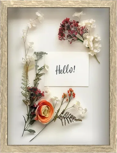 Miniatura 16 de FrameWorks Marco de Caja de Sombra de Madera Negra de 8" x 8" – Vitrina con Parte Trasera de Fieltro Suave, Caja de Memoria con Vidrio Templado