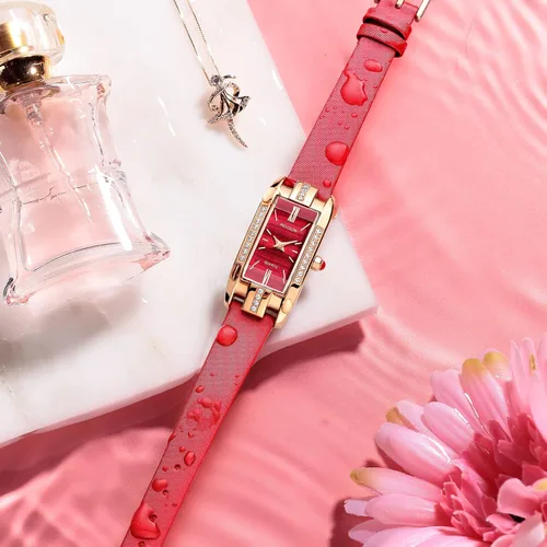 Miniatura 3 de ROCOSJEWE Watches for Women Japanese Quartz Analog Ladies Wrist Watch Leather Strap Elegant Waterproof Dress Watch Diamond RJ209S