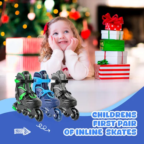 Miniatura 6 de 2PM SPORTS Patines en línea para niños y niñas de 4 a 8, 6 a 12 años, con ruedas iluminadas, cuchillas ajustables para niños y jóvenes principiantes