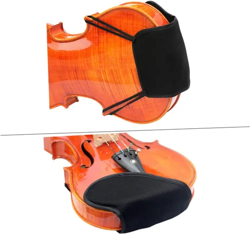 Miniatura 5 de Vaguelly Protector de almohadilla de reposo de barbilla para violín, esponja de algodón cómoda para hombro de violín para instalar accesorio