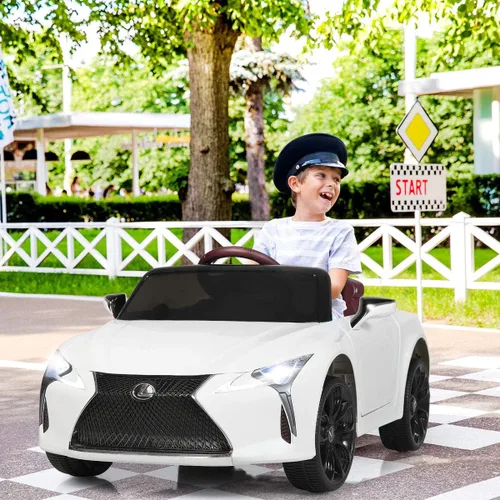 Miniatura 3 de Costzon Lexus LC500 - Vehículo eléctrico con licencia para montar en coche, con batería de 12 V, control remoto, 3 velocidades, luces LED, bocina