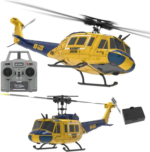 Helicóptero de control remoto UH-1 de 12.402 in para adultos Expert 6CH C032 RC Heli Mantener la altitud Motor sin escobillas/Posicionamiento de
