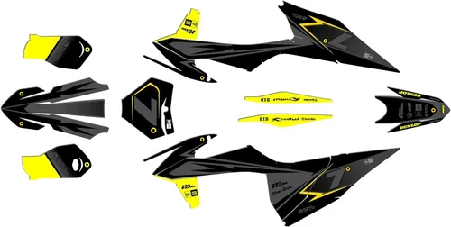 Miniatura 7 de Kit de gráficos para KTM Motocross 4-Stroke 250 SX-F, 350 SX-F y 450 SX-F años 2019, 2020, 2021 y 2022 serie Bolt Blue 16 Mil - Calcomanías