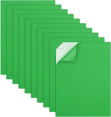 Miniatura 12 de MEARCOOH Hojas de Espuma Autoadhesivas, Blancas de 9x12 Pulgadas 2mm Papel de Espuma EVA Adhesivo para Manualidades Fabricación de Tarjetas Marcos