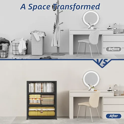 Miniatura 3 de SAILUN 321QT/80Gal Contenedores de almacenamiento apilables con tapa, contenedores de almacenamiento plegables con puertas, armario plegable