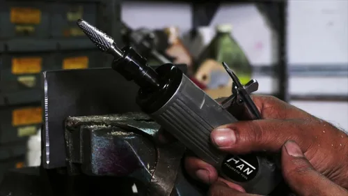 Miniatura 5 de Drill America SA-1 Rebaba de carburo/lima giratoria cilíndrica de doble corte para amoladora de troquel de 1/4" de diámetro x 5/8" de longitud