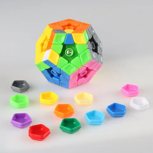 Miniatura 6 de D-FantiX Cyclone Boys 3x3 megaminx Pegatina Speed Cube pentagonal Dodecaedron Cube Puzzle Toy