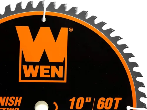 Miniatura 2 de WEN BL1060 - Hoja de sierra profesional para carpintería de 10 pulgadas, 60 dientes, acabado fino, para sierras ingletadoras y sierras de mesa