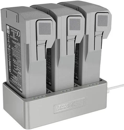 Miniatura 2 de Charger for DJI Mini 3 / Mini 3 Pro,Intelligent USB Battery Charging Station for DJI Mini 3 Pro (Sequential Charge of 3 Batteries),USB-C/USB-C-A