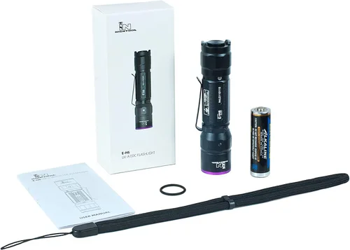 Miniatura 6 de E-H6 - Linterna UV de 365 nm, luz negra profesional pequeña AA ultravioleta para curado de resina, minerales, orina de mascotas, caza de escorpiones