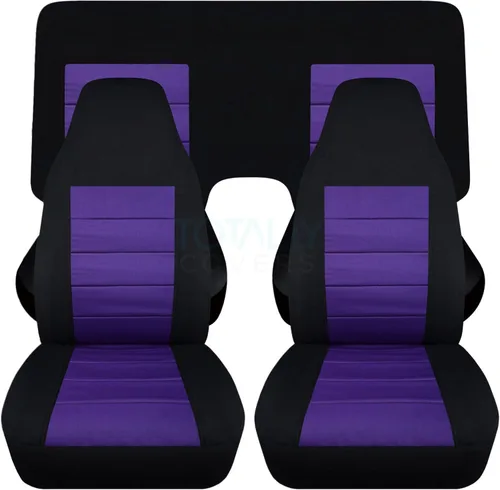 Miniatura 22 de Totally Covers Compatible con cubiertas de asiento para Chevy Camaro 1982-1992: Negro - Juego completo (23 colores) Cupé/Convertible Banco