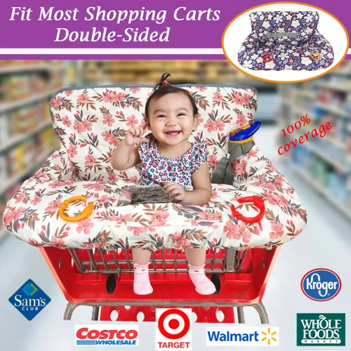 Miniatura 4 de Funda para carrito de compras para bebé, funda para carrito de abarrotes para bebé niño y bebé niña, funda para silla alta para bebé y niño pequeño