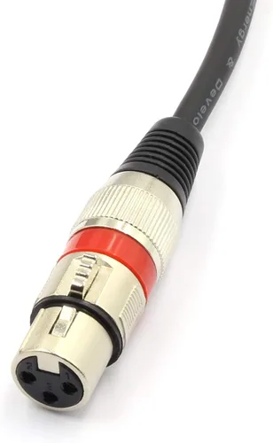 Miniatura 4 de Cable divisor XLR hembra a macho dual de 3 pines y cable de parche en Y para micrófono, adaptador de audio equilibrado (50CM)