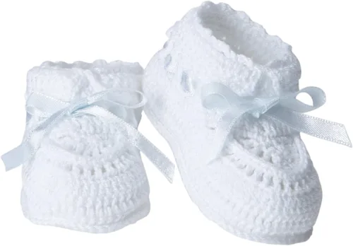Miniatura 4 de Jefferies Socks Botines de ganchillo a mano para bebé