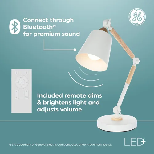 Miniatura 4 de GE LED+ A21 Bombilla LED, Luz LED Interior con Cambio de Color, Altavoz Inalámbrico Bluetooth con Control Remoto, 9W, Multicolor y Blanco Cálido