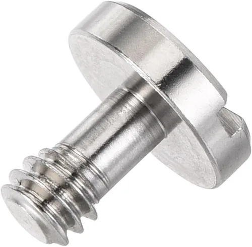 Miniatura 3 de uxcell Adaptador de tornillo de montaje de 1/4 "ranurado 0.16 "longitud de rosca para trípode de cámara de acero aleado, 5