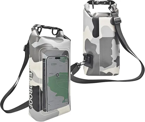 Miniatura 14 de Bolsa impermeable 2 en 1 para acampar al aire libre, playa, bolsa a prueba de arena, mochila impermeable para teléfono celular, accesorios