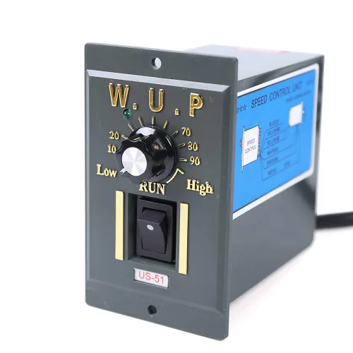 Miniatura 7 de 15W 10K AC110V 125 RPM Motor reductor de engranajes variable ajustable con controlador de velocidad para la industria