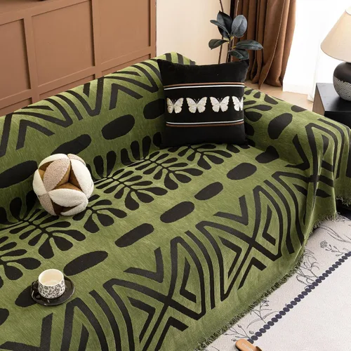 Miniatura 23 de VClife Fundas de sofá bohemio de felpilla para sofá seccional, fundas de sofá suaves y antideslizantes para sofá de 2 cojines, protector de muebles