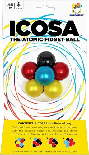Miniatura 4 de Brainwright - ICOSA - La Pelota Fidget Atómica - ¡Gira, Voltea, Fidgetea!