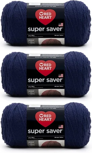 Miniatura 123 de Red Heart Hilo Super Saver, paquete de 3, estampado artístico, 3 unidades Estampado De Artista