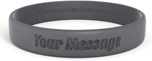 Miniatura 26 de Reminderband - Pulsera clásica de silicona 100% personalizada – Pulsera de goma de silicona personalizada – Personalizable, eventos, regalos, apoyo