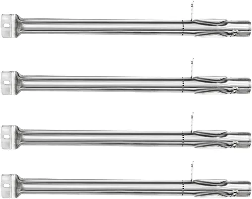 Hongso SBF231 -Tubo quemador universal de acero inoxidable (paquete de 4 unidades) de reemplazo para parrillas de asadores de gas profesionales