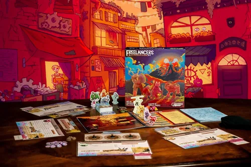 Miniatura 7 de Plaid Hat Games Freelancers Juego de mesa - Sumérgete en una economía post-apocalíptica de conciertos Juego de aventura narrativa, juego de rol
