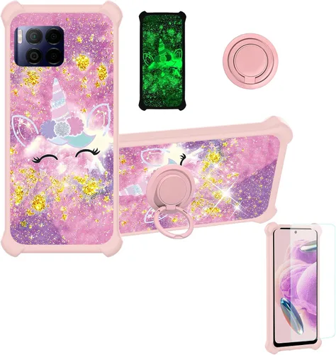 Miniatura 76 de jioeuinly JSF-DJS - Funda compatible con Nothing Phone 2a con protector de pantalla de vidrio templado, policarbonato duro + silicona suave, soporte