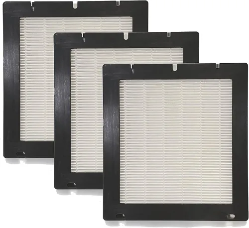Nispira Filtro de repuesto True HEPA compatible con Ivation 5 en 1 purificador de aire generador de ozono IVAOZAP04, paquete de 3