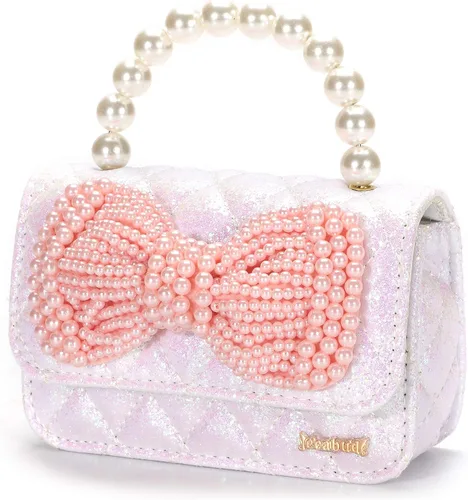 Regalos para niñas pequeñas, lindo bolso para niños y bebés, con lazo brillante, bolsos pequeños cruzados, bolsas de hombro, juguetes y regalos