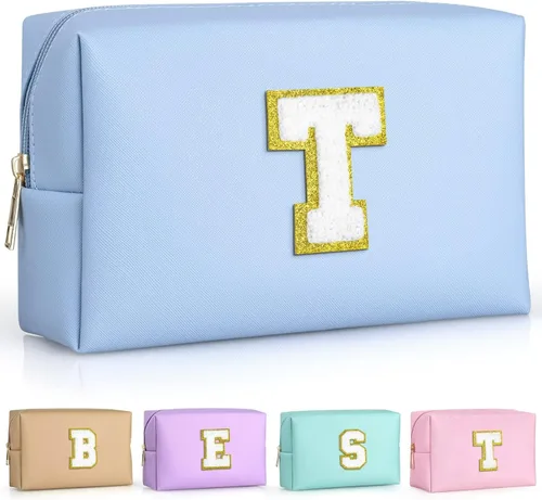 Miniatura 81 de TOPEAST - Bolso de maquillaje para mujer, G Blanco nacarado-rosa