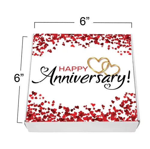 Miniatura 3 de Cesta de regalo de galletas de feliz aniversario, paquete de 4 para hombres, mujeres, esposa, marido, boda, compromiso, sin frutos secos, Kosher