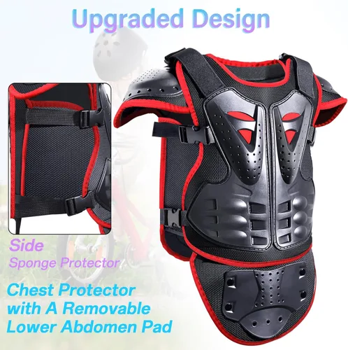 Miniatura 5 de StarknightMT Traje de Armadura de Motocicleta Mejorado para Niños Equipo de Bicicleta de Tierra para Adolescentes Conjunto Protector de Conducción