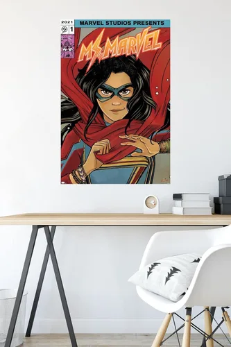 Miniatura 4 de Trends International Marvel Ms. Marvel - Póster de pared de cómic, 34 pulgadas de largo x 22.4 W, versión premium sin marco